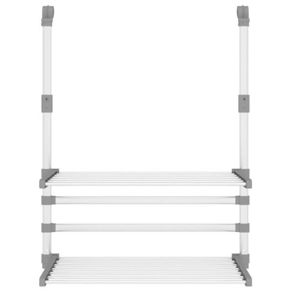 vidaXL Stojan na sušenie na balkón 54x25x42 cm hliník – Obrázok 3