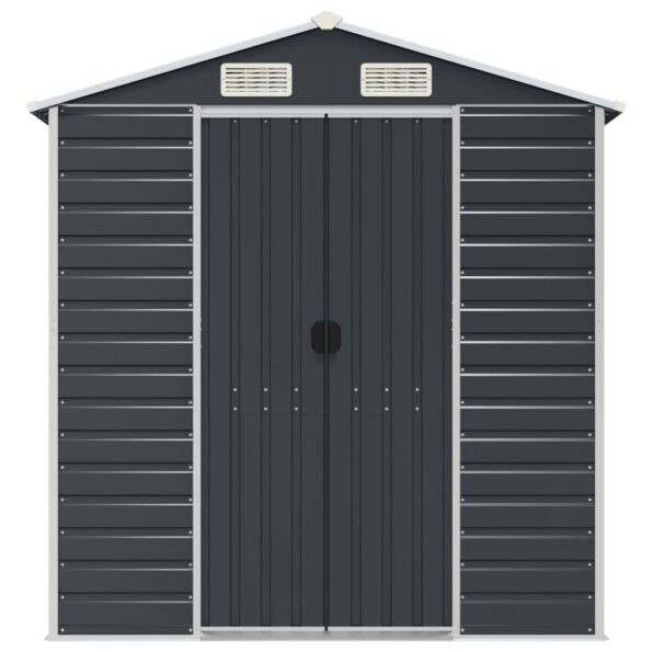 VXL8720845894559_g_en_hd_2.jpg vidaXL Záhradná kôlňa antracitová 191x215x198 cm pozinkovaná oceľ – Obrázok 4