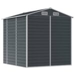 vidaXL Záhradná kôlňa antracitová 191x215x198 cm pozinkovaná oceľ – Obrázok 7