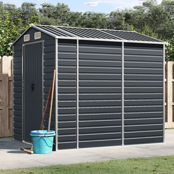 VXL8720845894559_m_en_hd_1.jpg vidaXL Záhradná kôlňa antracitová 191x215x198 cm pozinkovaná oceľ – Obrázok 1
