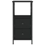 vidaXL Nočný stolík čierny 34x35,5x70 cm spracované drevo – Obrázok 6