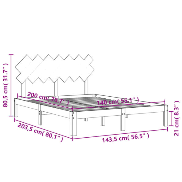 VXL8720845988975_g_en_hd_10.jpg vidaXL Posteľný rám s čelom biely 140x200 cm masívne drevo – Obrázok 12
