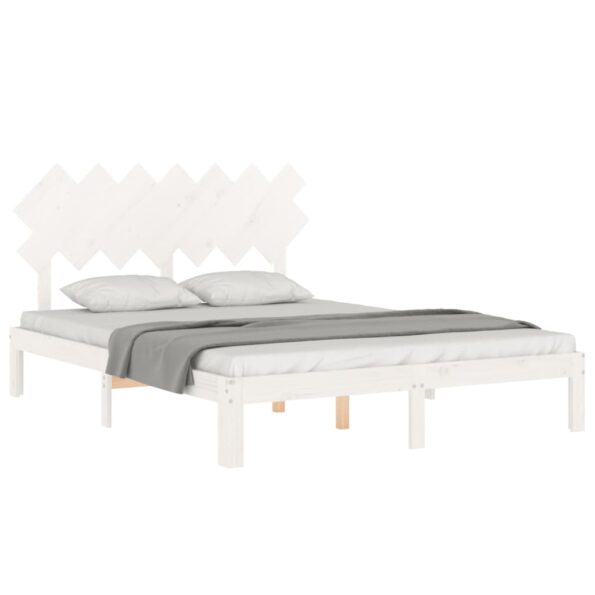 VXL8720845988975_g_en_hd_2.jpg vidaXL Posteľný rám s čelom biely 140x200 cm masívne drevo – Obrázok 4