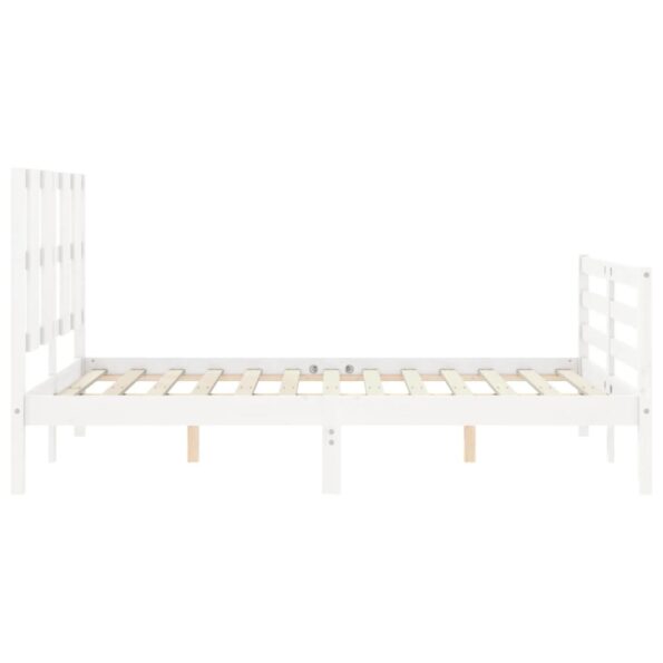 VXL8720845992873_g_en_hd_4.jpg vidaXL Posteľný rám s čelom biely 140x200 cm masívne drevo – Obrázok 6
