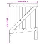vidaXL Čelo postele 90x104 cm masívna borovica – Obrázok 7