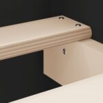 vidaXL Posteľný rám s čelom a opierkou nôh čierny 140x200 cm – Obrázok 7