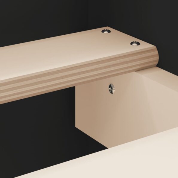 vidaXL Posteľný rám s čelom a opierkou nôh čierny 140x200 cm – Obrázok 7