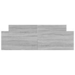 vidaXL Posteľný rám s čelom a opierkou nôh sivý sonoma 140x200 cm – Obrázok 4