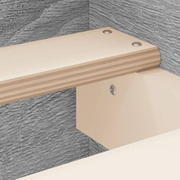 vidaXL Posteľný rám s čelom a opierkou nôh sivý sonoma 140x200 cm – Obrázok 7