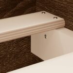 vidaXL Posteľný rám s čelom a opierkou nôh hnedý dub 140x200 cm – Obrázok 7