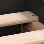 vidaXL Posteľný rám s predným a zadným čelom, čierny 140x190 cm – Obrázok 7