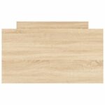 vidaXL Posteľný rám s predným a zadným čelom, dub sonoma 90x200 cm – Obrázok 6