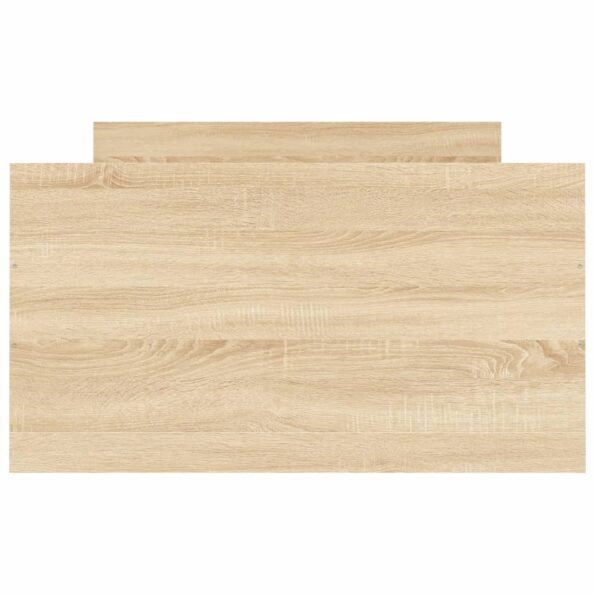 vidaXL Posteľný rám s predným a zadným čelom, dub sonoma 90x200 cm – Obrázok 6