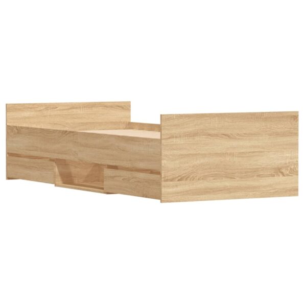 VXL8721012157682_g_en_hd_2.jpg vidaXL Posteľný rám s predným a zadným čelom, dub sonoma 90x190 cm – Obrázok 4