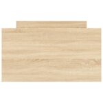 vidaXL Posteľný rám s predným a zadným čelom, dub sonoma 90x190 cm – Obrázok 6