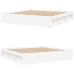 vidaXL Rám postele biely 200x200 cm – Obrázok 4