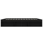 vidaXL Rám postele čierny 200x200 cm – Obrázok 7