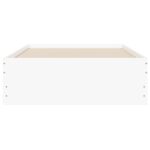 vidaXL Posteľný rám so zásuvkami biely 100x200 cm kompozitné drevo – Obrázok 6
