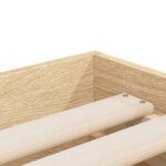vidaXL Posteľný rám so zásuvkami dub sonoma 100x200cm kompozitné drevo – Obrázok 9