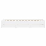 vidaXL Posteľný rám so zásuvkami biely 90x200 cm kompozitné drevo – Obrázok 7