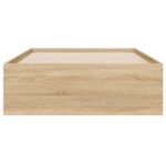 vidaXL Posteľný rám so zásuvkami dub sonoma 90x200 cm kompozitné drevo – Obrázok 6