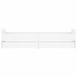 vidaXL Rám postele so zásuvkami biely 90x200 cm – Obrázok 6
