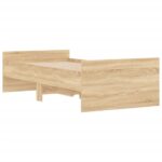 vidaXL Rám postele so zásuvkami dub sonoma 90x200 cm – Obrázok 8