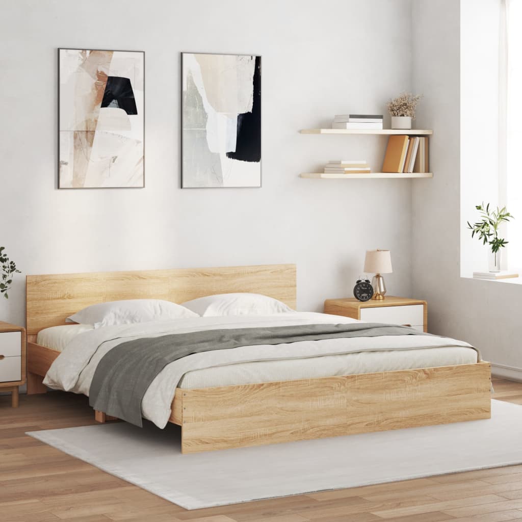 VXL8721012246881_m_en_hd_1.jpg vidaXL Posteľný rám s čelom dub sonoma 160x200 cm – Obrázok 1