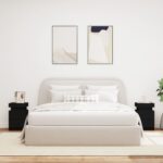 vidaXL Nočné stolíky s LED svetlami 2 ks čierne 35x39x55 cm – Obrázok 3