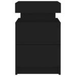 vidaXL Nočné stolíky s LED svetlami 2 ks čierne 35x39x55 cm – Obrázok 9