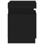 vidaXL Nočné stolíky s LED svetlami 2 ks čierne 35x39x55 cm – Obrázok 10