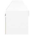 vidaXL TV skrinky s LED svetlami 2 ks biele 80x30x30 cm – Obrázok 9