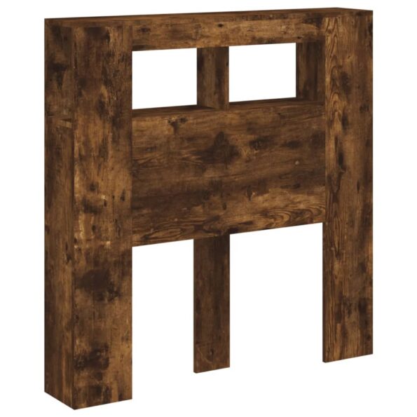 vidaXL Čelo s LED dymový dub 100x18,5x103,5 cm kompozitné drevo – Obrázok 3