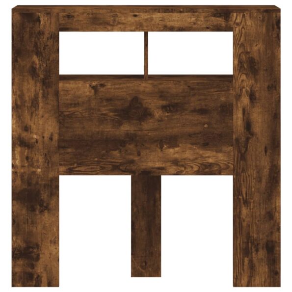 vidaXL Čelo s LED dymový dub 100x18,5x103,5 cm kompozitné drevo – Obrázok 6