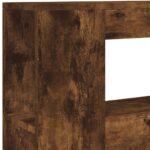 vidaXL Čelo s LED dymový dub 100x18,5x103,5 cm kompozitné drevo – Obrázok 9