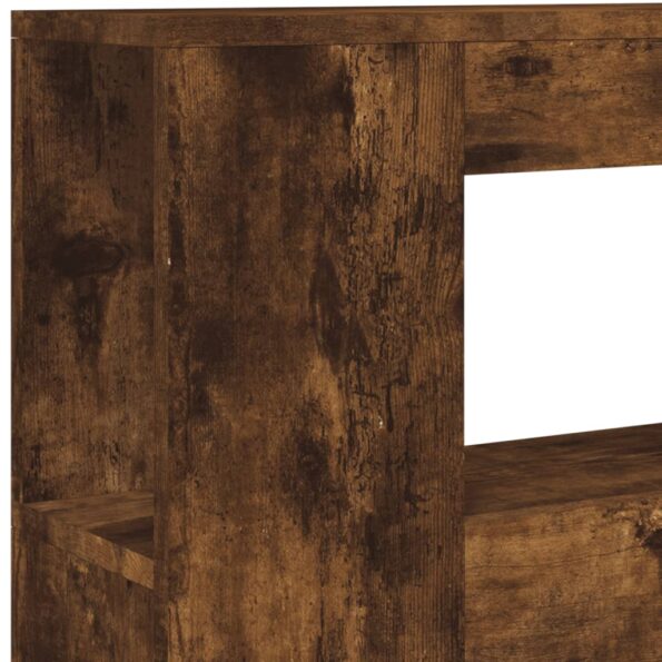 vidaXL Čelo s LED dymový dub 100x18,5x103,5 cm kompozitné drevo – Obrázok 9