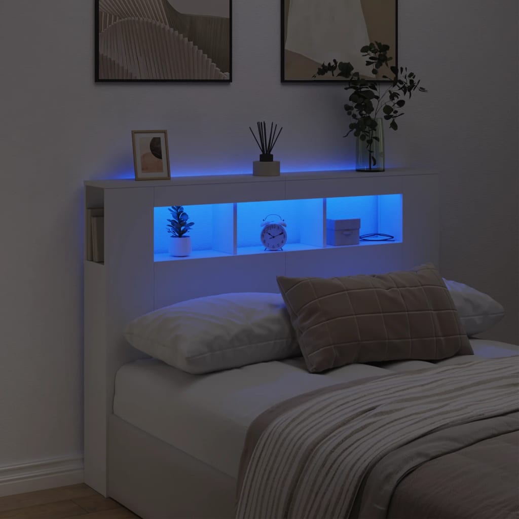 VXL8721012259287_m_en_hd_1.jpg vidaXL Čelo s LED biele 140x18,5x103,5 cm kompozitné drevo – Obrázok 1