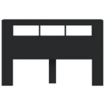 vidaXL Čelo s LED čierne 160x18,5x103,5 cm kompozitné drevo – Obrázok 6