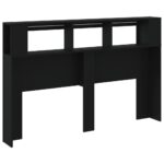 vidaXL Čelo s LED čierne 160x18,5x103,5 cm kompozitné drevo – Obrázok 8