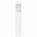 vidaXL LED čelo postele biele 200x18,5x103,5 cm kompozitné drevo – Obrázok 4
