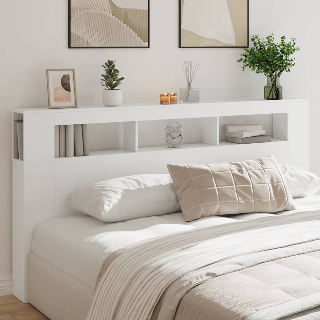 VXL8721012259492_m_en_hd_1.jpg vidaXL LED čelo postele biele 200x18,5x103,5 cm kompozitné drevo – Obrázok 1