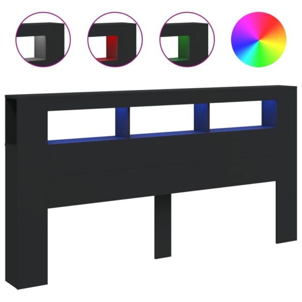 VXL8721012259508_a_en_hd_1.jpg vidaXL LED čelo postele čierne 200x18,5x103,5 cm kompozitné drevo – Obrázok 2