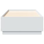 vidaXL Posteľný rám biely 90x200 cm kompozitné drevo – Obrázok 4