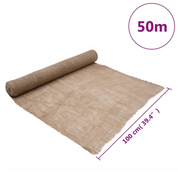 vidaXL Valec z juty 1x50 m 100 % juta 200 gsm – Obrázok 7