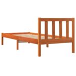 vidaXL Posteľný rám voskovo hnedý 90x190 cm masívna borovica – Obrázok 6
