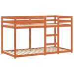 vidaXL Poschodová posteľ voskovo hnedá 90x190 cm borovicový masív – Obrázok 2