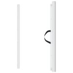 vidaXL Výsuvná bránka pre domáce zvieratá biela 82,5x125 cm – Obrázok 4