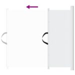 vidaXL Výsuvná bránka pre domáce zvieratá biela 82,5x125 cm – Obrázok 5