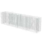 vidaXL Gabiónový vyvýšený záhon, pozinkovaná oceľ 360x50x100 cm – Obrázok 2