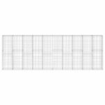 vidaXL Gabiónová stena s krytmi pozinkovaná oceľ 600x30x200 cm – Obrázok 2